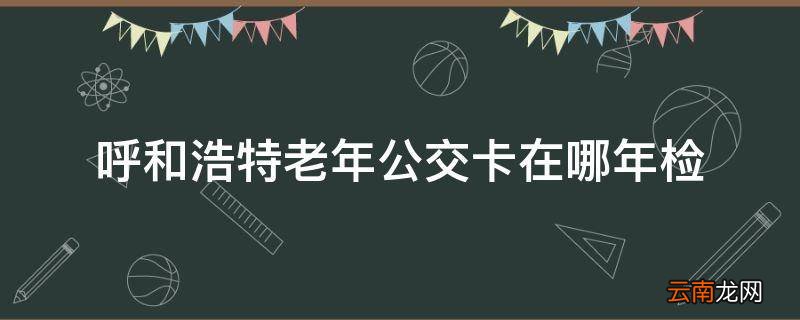 呼和浩特老年公交卡在哪年检