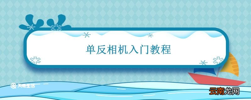 单反相机入门教程 如何使用单反相机教程