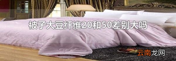 被子大豆纤维20和50差别大吗