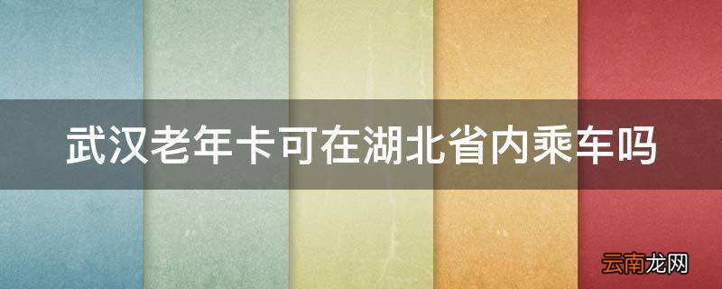 武汉老年卡可在湖北省内乘车吗