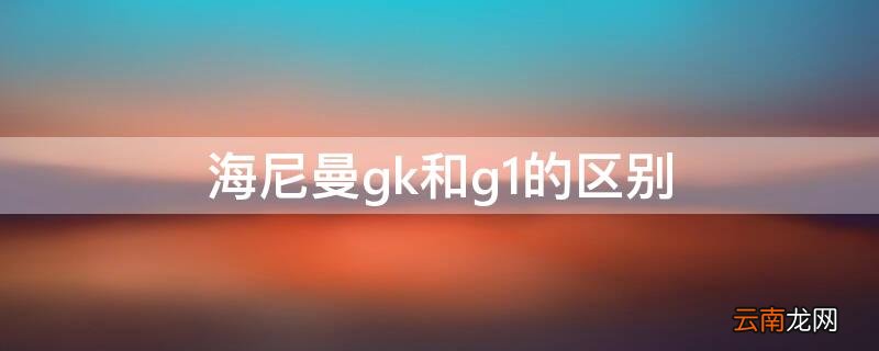 海尼曼gk和g1的区别 海尼曼gkg1g2的区别