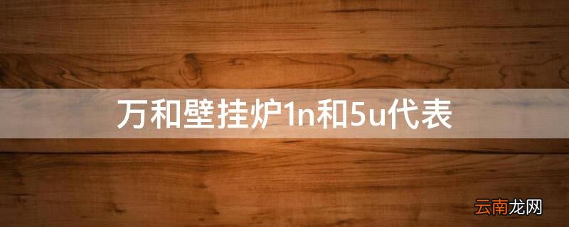 万和壁挂炉1n和5u代表 万和壁挂锅炉1n 5u