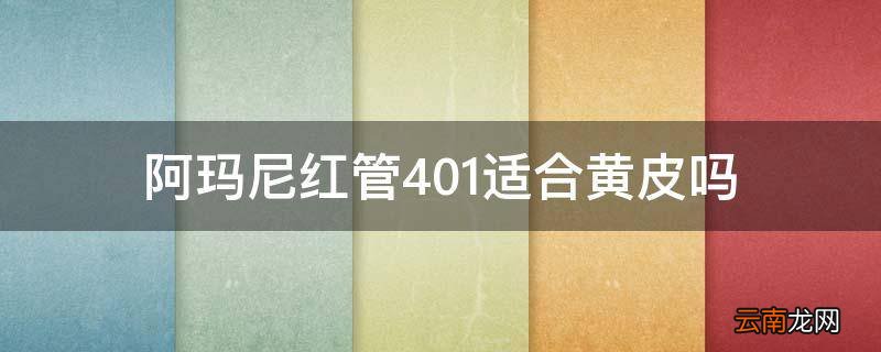 阿玛尼红管401适合黄皮吗
