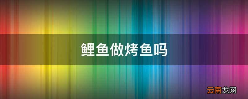 鲤鱼做烤鱼吗