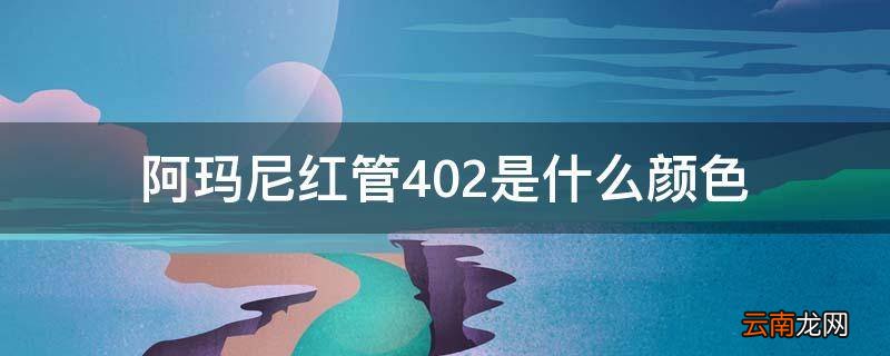 阿玛尼红管402是什么颜色