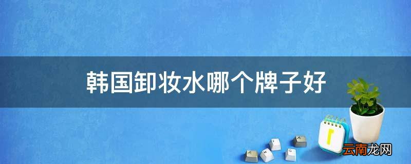 韩国卸妆水哪个牌子好