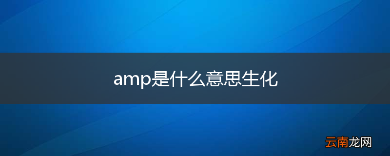 amp是什么意思生化