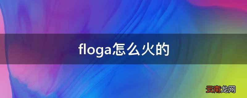 floga怎么火的