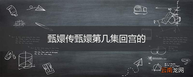 甄嬛传甄嬛第几集回宫的