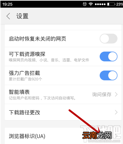 手机浏览网页时怎么设置显示成电脑浏览模式？