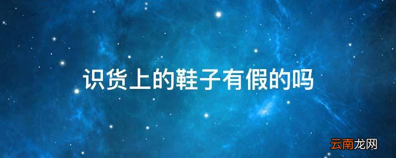 识货上的鞋子有假的吗