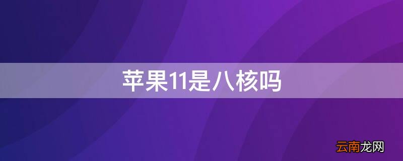 苹果11是六核还是八核 iPhone11是八核吗