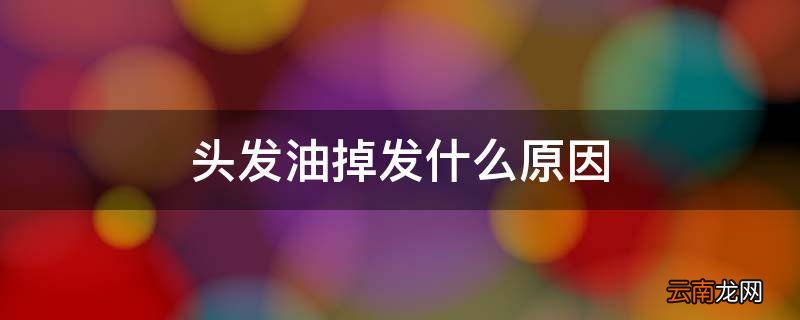 头发油掉发什么原因