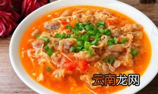 番茄金针菇肥牛的做法 番茄金针菇肥牛怎么做