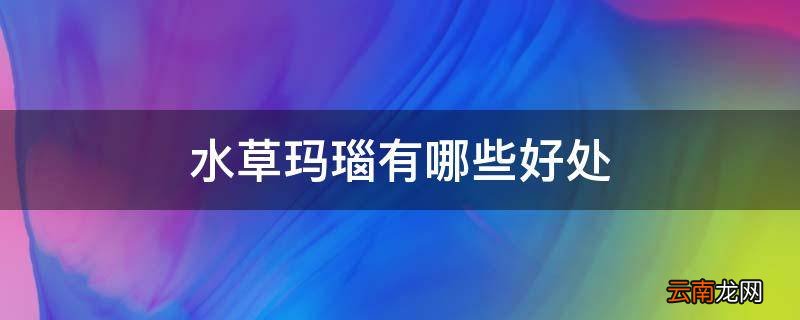 水草玛瑙有哪些好处