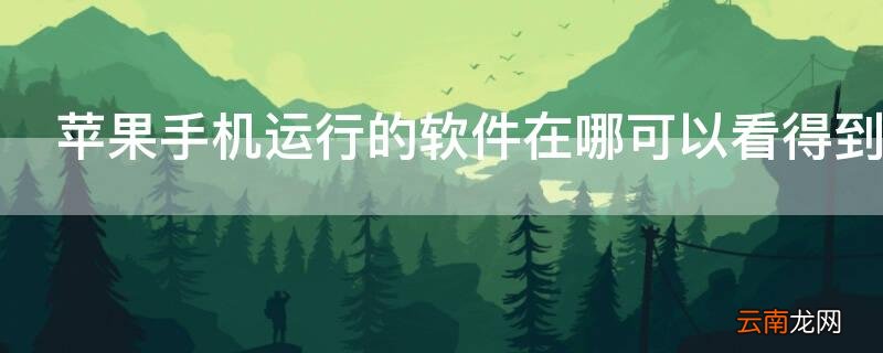 iphone手机下载过的软件在哪里看 iPhone手机运行的软件在哪可以看得到