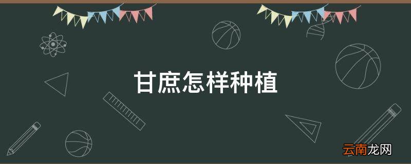 甘庶怎样种植