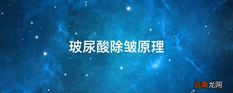 玻尿酸除皱原理
