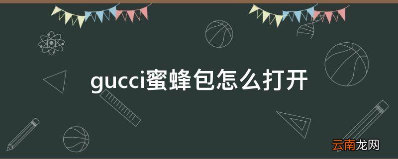 gucci蜜蜂包怎么打开