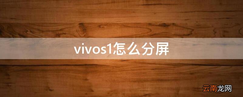 vivos1怎么分屏 vivos1怎么分屏刷抖音
