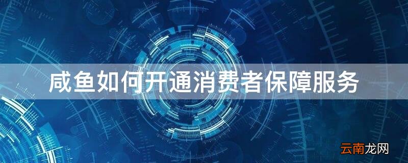 咸鱼如何开通消费者保障服务 咸鱼网卖家消费者保障服务怎么开通