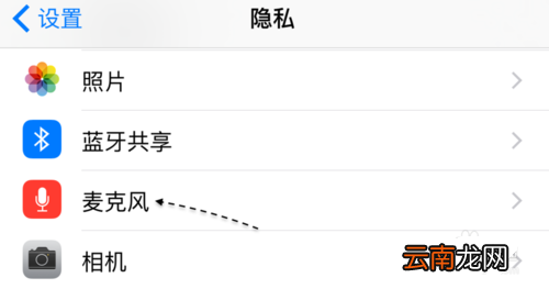 苹果手机设置麦克风权限操作步骤