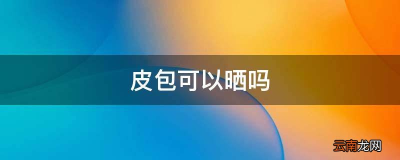 皮包可以晒吗