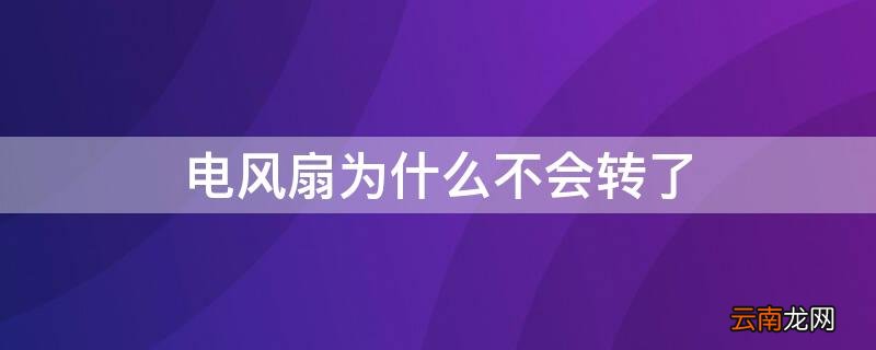 电风扇为什么不会转了 电风扇会转却没风是为什么
