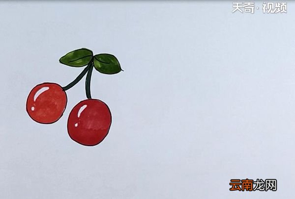 樱桃简笔画