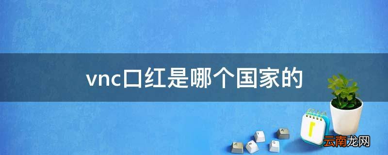 vnc口红是哪个国家的