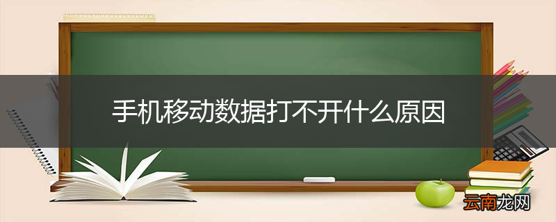 手机移动数据打不开什么原因