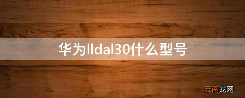 华为lndal30参数 华为lldal30什么型号
