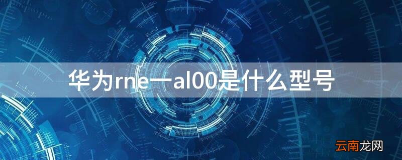华为RNE-AL00什么型号 华为rne一al00是什么型号