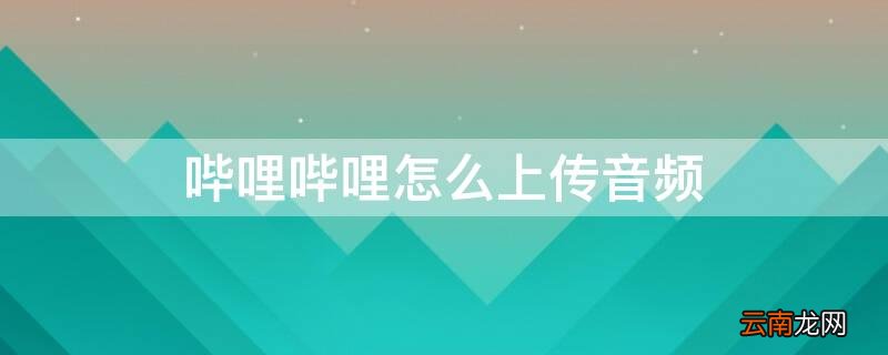 哔哩哔哩如何上传音频 哔哩哔哩怎么上传音频