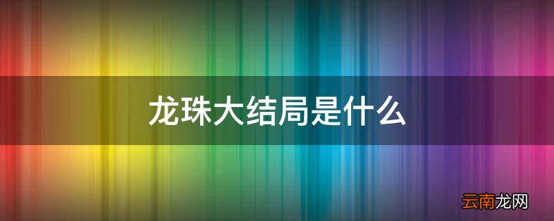 龙珠大结局是什么