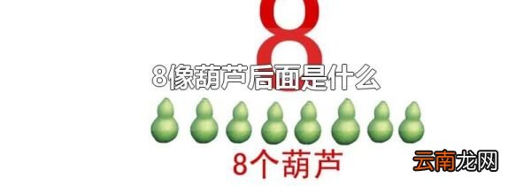 8像葫芦后面是什么