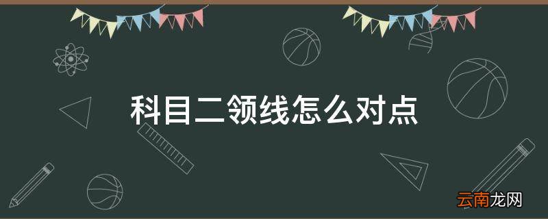 科目二领线怎么对点