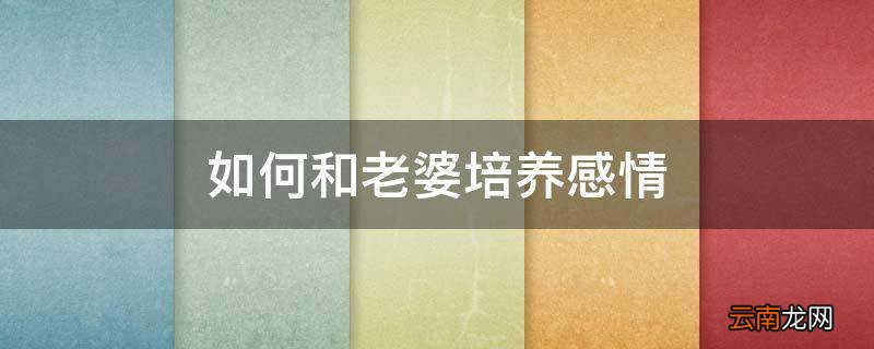 如何和老婆培养感情