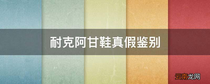 耐克阿甘鞋真假鉴别