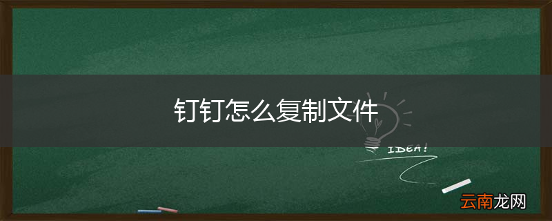 钉钉怎么复制文件