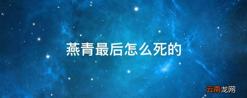 燕青最后怎么死的