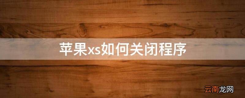 iPhonexs如何关闭程序 iphonex如何关闭程序