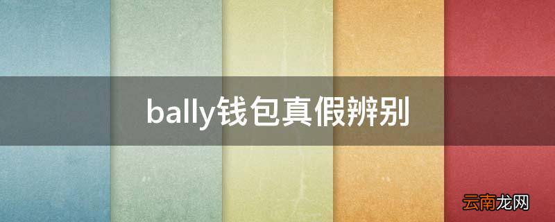 bally钱包真假辨别