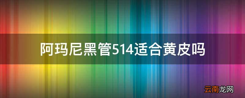 阿玛尼黑管514适合黄皮吗