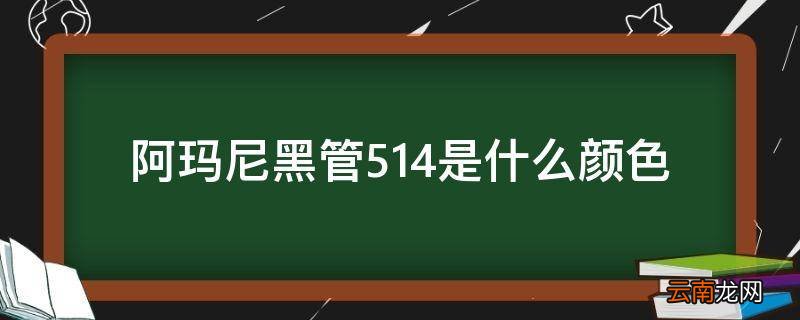 阿玛尼黑管514是什么颜色
