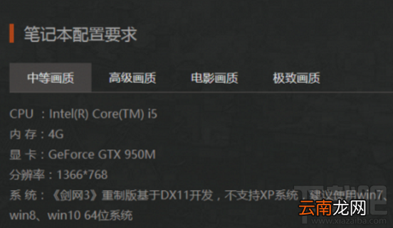 剑网3重制版配置要求是多少？支持哪些系统？