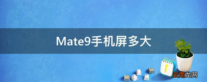 Mate9手机屏多大
