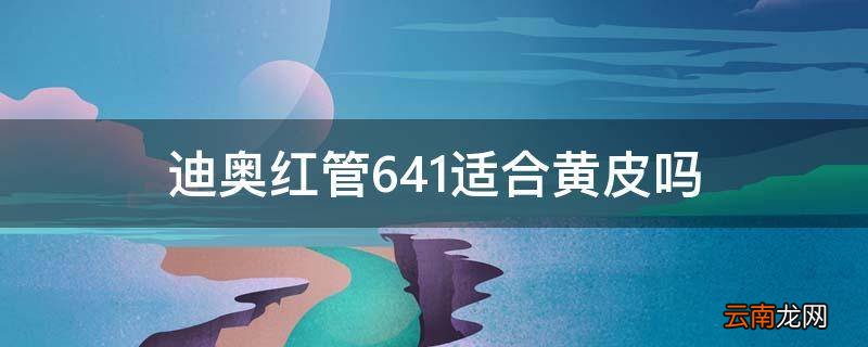 迪奥红管641适合黄皮吗