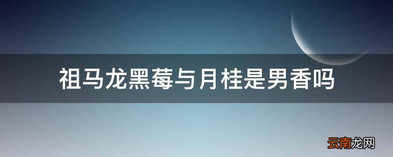 祖马龙黑莓与月桂是男香吗