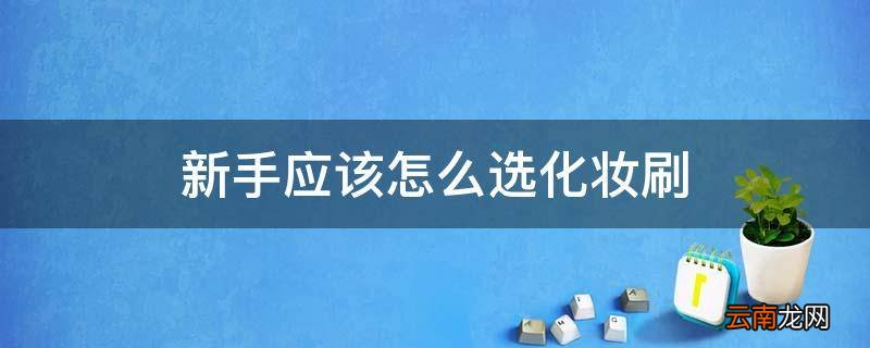 新手应该怎么选化妆刷